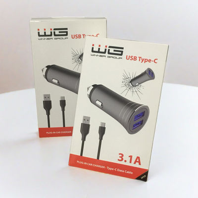 Caixa de embalagem de papel com ranhuras de ponta aberta CMYK Impressão Offest Para Eletrônicos de Consumo