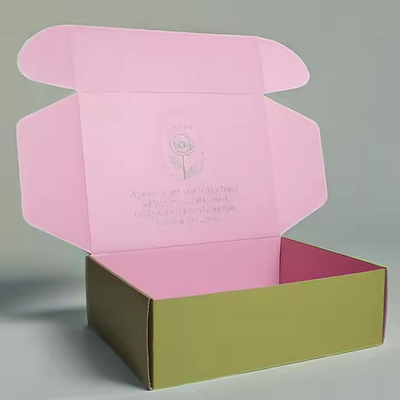 Caixas de cartão corrugado ecológicas personalizadas para flor