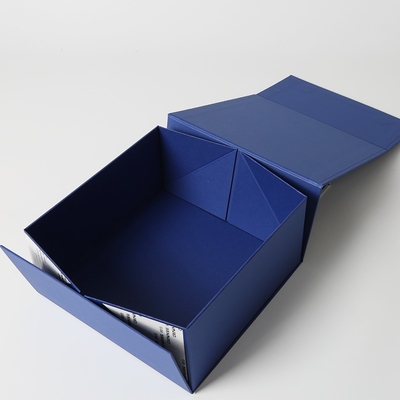 comprar Tamanho personalizado Caixa de embalagem de presente de papel de embalagem magnética de embalagem de papel azul para garrafa de vinho online manufacture