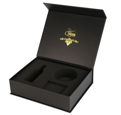 comprar Caixa de presente de fechamento magnético de cor cinza personalizada Embalagem auto-ereção para bebida online manufacture