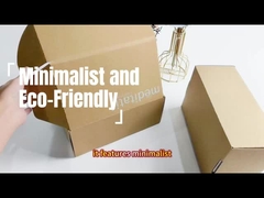 Caixas de envio de cartão personalizadas de roupas Kraft corrugado de sapatos duráveis Caixas