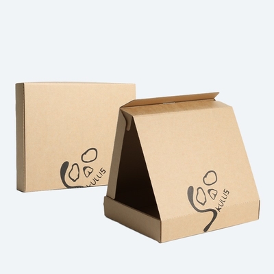 Caixas postais de estilo pizza tinta preta papelão de papel caixas de pizza para levar espessura personalizada