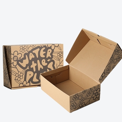 Caixa de correio corrugada Caixa de envio de papelão Caixa de correio de papel artesanal para sapatos