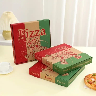 Caixas de pizza impressas sob medida Caixas de cartão de pizza retangular de envio sob medida