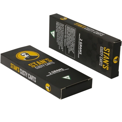 Caixa de armazenamento de presentes com embalagem de duas extremidades em preto e garrafa de vidro de cor personalizada
