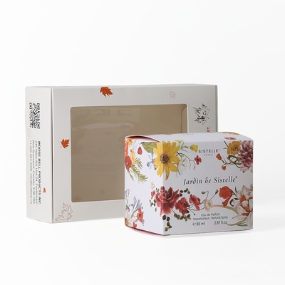 Botão de perfume de plástico de revestimento de plástico industrial com embalagem de caixa de janela