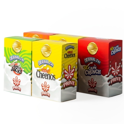 Pacote de alimentos personalizado quadrado Caixas de lanches de cartão de marfim Custom Laminado brilhante mate