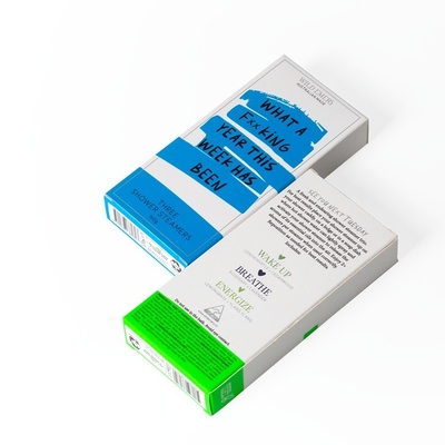Logotipo personalizado Caixa de fim de papel revestido de cor-de-rosa para embalagens de vapor de chuveiro de papelão