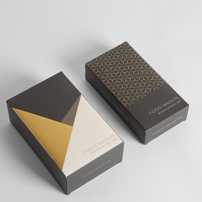 Caixa-presente de papelão de reserva Tuck End Caixas de embalagem de chocolate com laminação