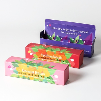 Logotipo personalizado Papel de cartão de marfim Caixas de ponta para envio Impressão colorida