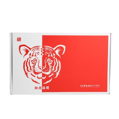 Caixas de correio de papel corrugado de artesanato sob encomenda personalizada com logotipo personalizado UV Advantage e forro de esponja para embalagens de presentes de vinho