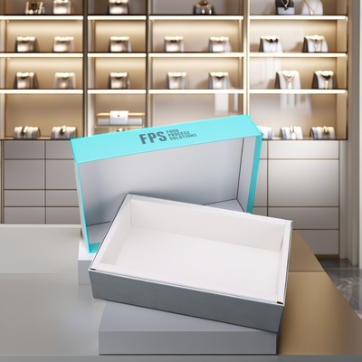 OEM Logotipo rígido Caixas de presente de jóias personalizadas Caixa de embalagem de presente de papel revestido